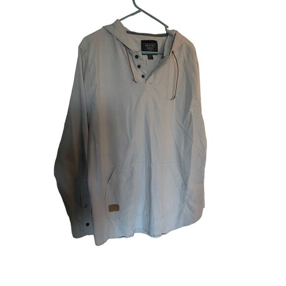 Dravus Mens Grey Paramount Quality Casual Hooded Kangaroo Pocket Jacket Large - Picture 9 of 12